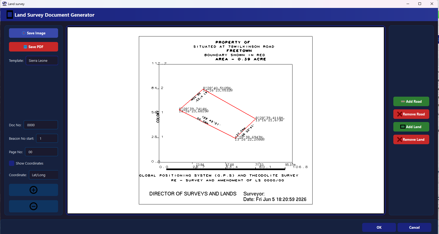 Sample land title deed
